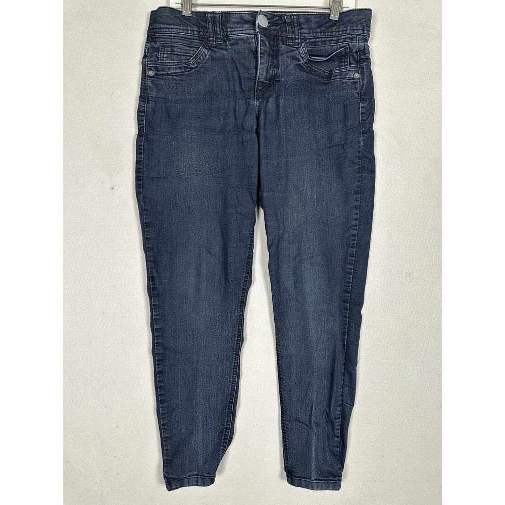 Democracy Jeans Womens 8 Ab Technology Dark Blue Skinny 5-Pocket Denim Pants EUC